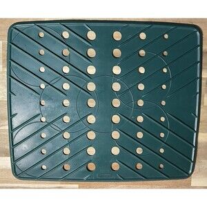 Vintage Rubbermaid Dish Sink Mat 1291-65 Flexible Hunter Green